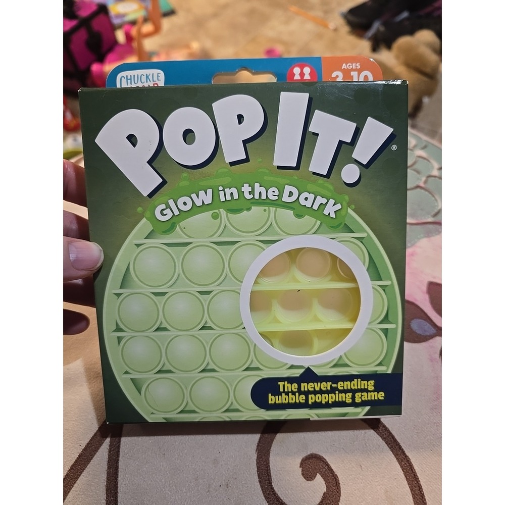 Chuckle & Roar Pop It! Glow In The Dark The Never Ending Bubble Popping Game New